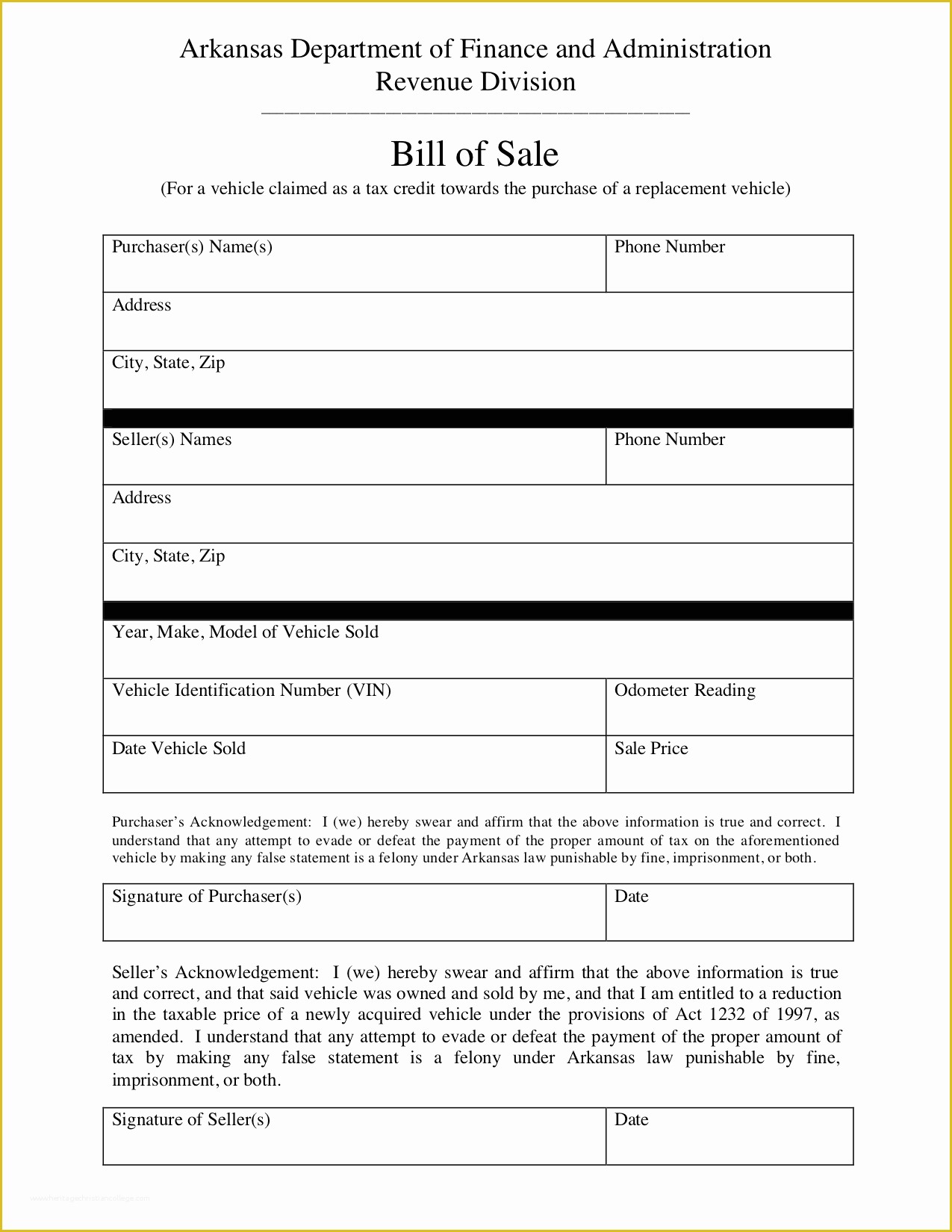 Free Living Will Template Illinois Of Free Arkansas Bill Of Sale form Pdf Template