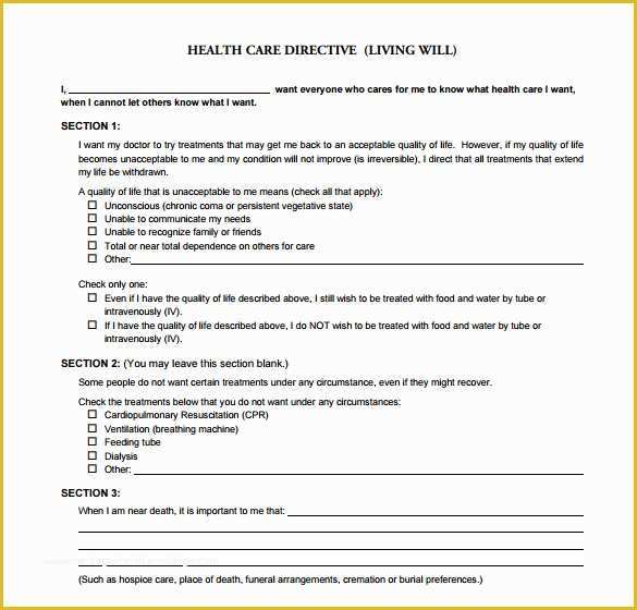 Free Living Will Template Of 8 Blank Power Of attorney forms – Samples Examples
