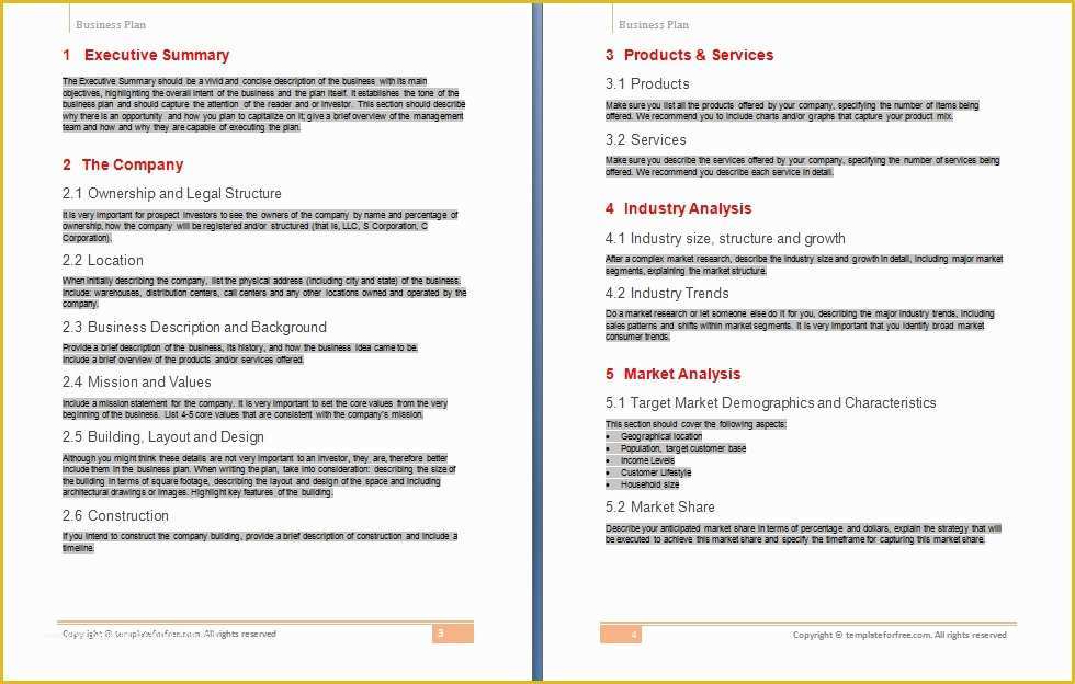 Free Llc Business Plan Template Of Business Model Template Free