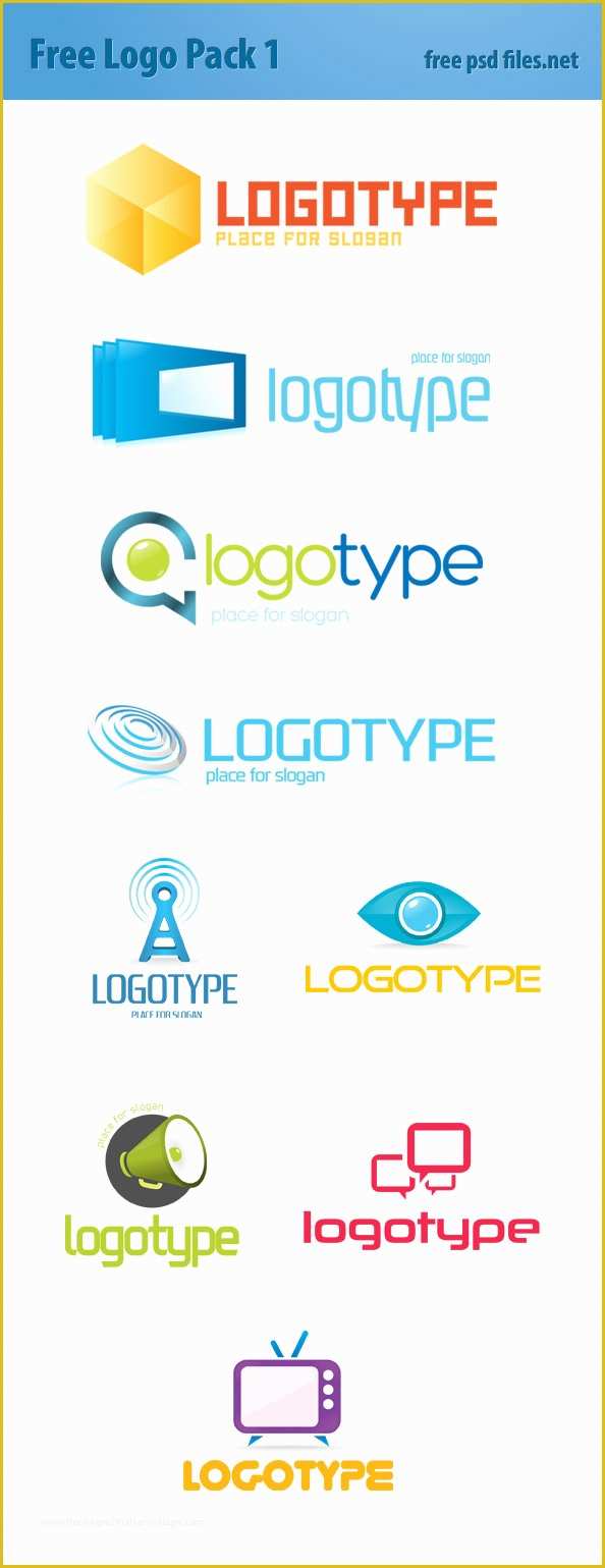 Free Logo Templates Of Psd Logo Design Templates Pack 1 Free Psd Files