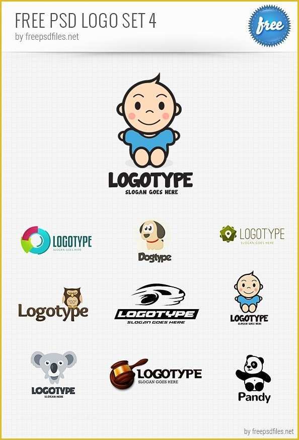 Free Logo Templates Of Psd Logo Design Templates Pack 4 Free Psd Files