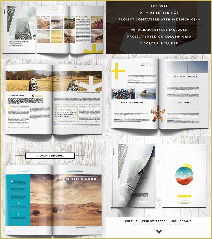 Free Magazine Layout Templates Of 20 Magazine Templates with Creative Print Layout Designs