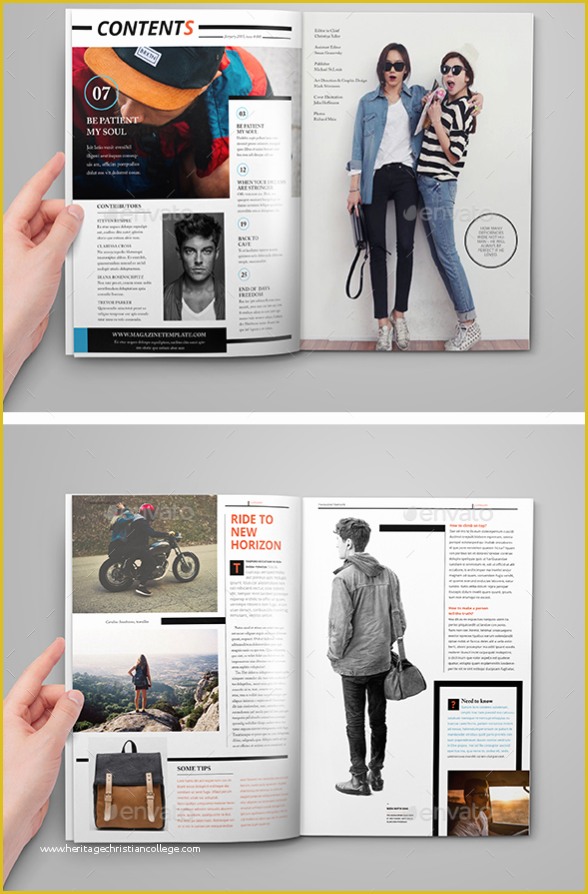 Free Magazine Layout Templates Of 55 Best Magazine Layout Templates Tutorial Zone