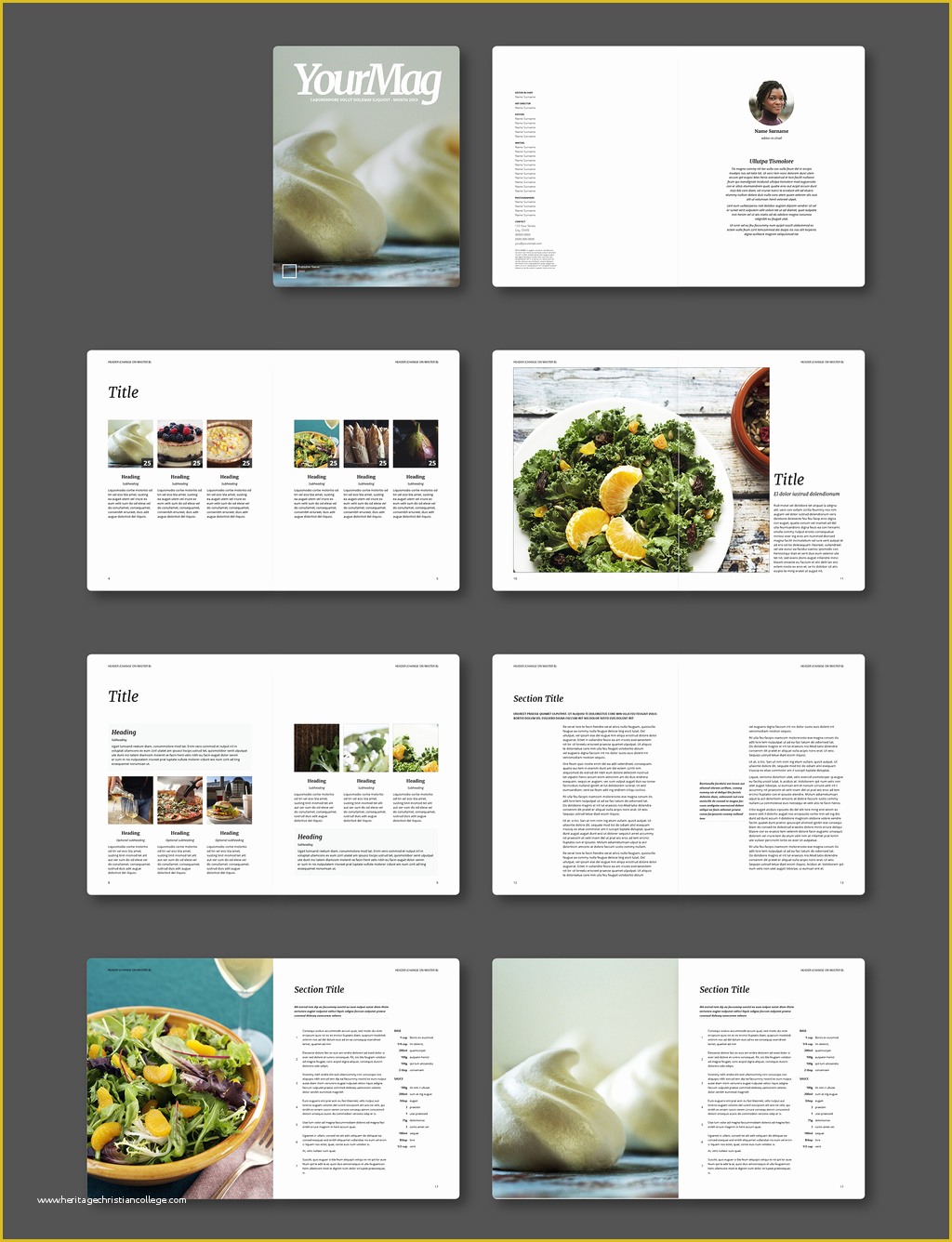 Free Magazine Layout Templates Of Free Indesign Magazine Templates