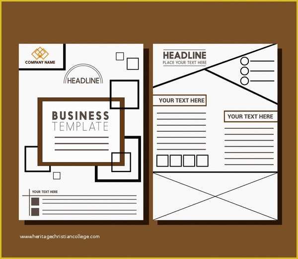 Free Magazine Layout Templates Of Magazine Layout Design Template Free Vector