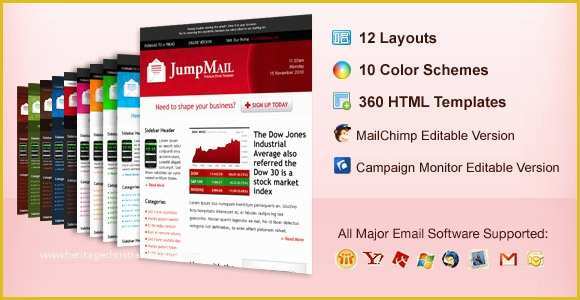 Free Mailchimp Templates Of Jumpmail Premium Email Template Mailchimp and