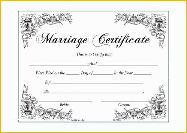 Free Marriage Certificate Template Word Of Certificate Templates Marriage Certificate Template