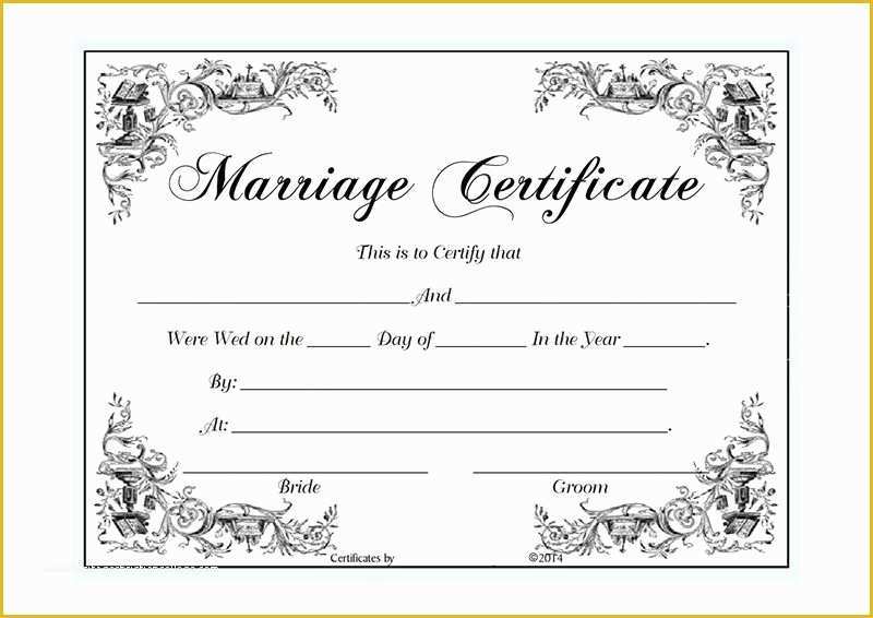Free Marriage Certificate Template Word Of Marriage Certificate Template Microsoft Word Selimtd