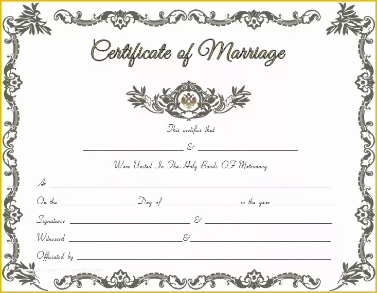 Free Marriage Certificate Template Word Of Royal Marriage Certificate Template Get Certificate