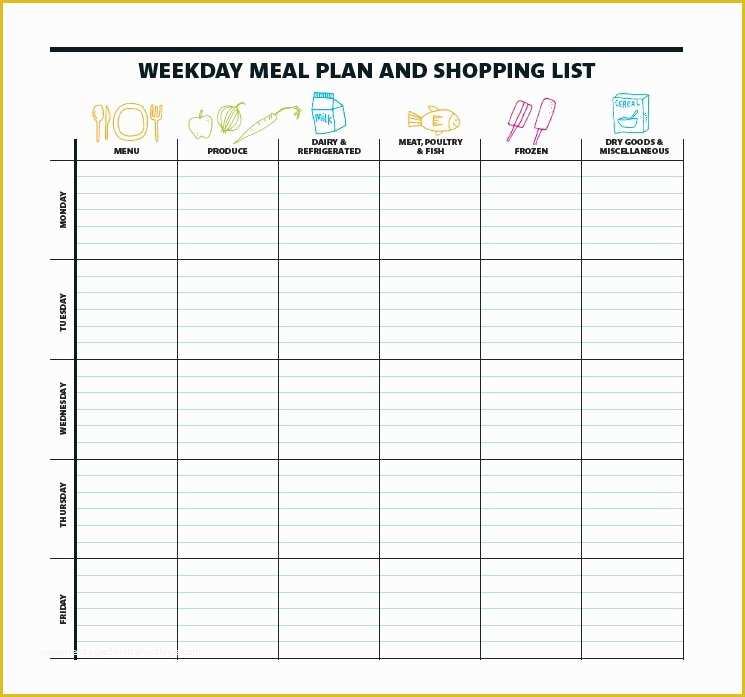 Free Meal Planner Template Of 40 Weekly Meal Planning Templates Template Lab