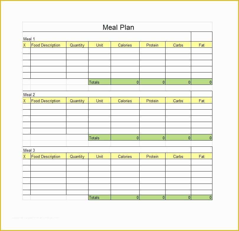 Free Meal Planner Template Of 40 Weekly Meal Planning Templates Template Lab