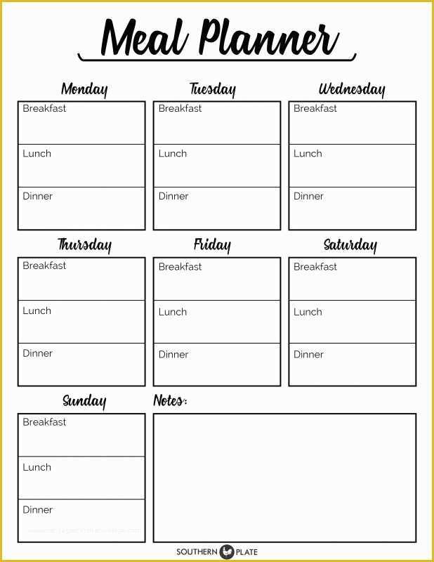 Free Meal Planner Template Of I M Happy to Offer You This Free Printable Meal Planner