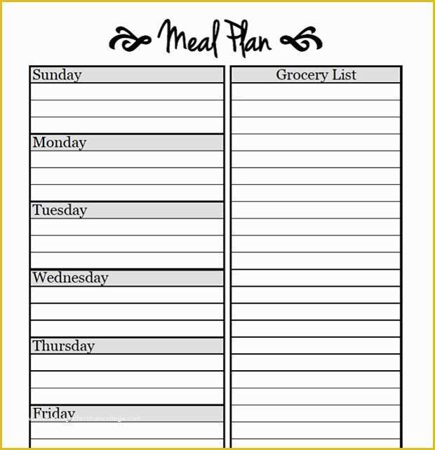 Free Meal Planner Template Of Printable Meal Planning Templates to Simplify Your Life