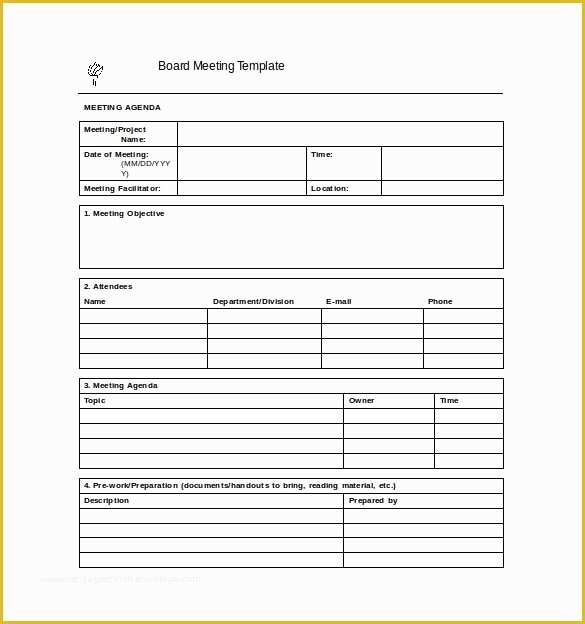 Free Meeting Minutes Template Word Of 42 Free Sample Meeting Minutes Templates