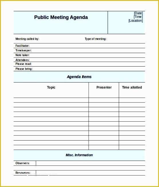 Free Meeting Minutes Template Word Of 7 Free Agenda Templates for Meetings Sampletemplatess