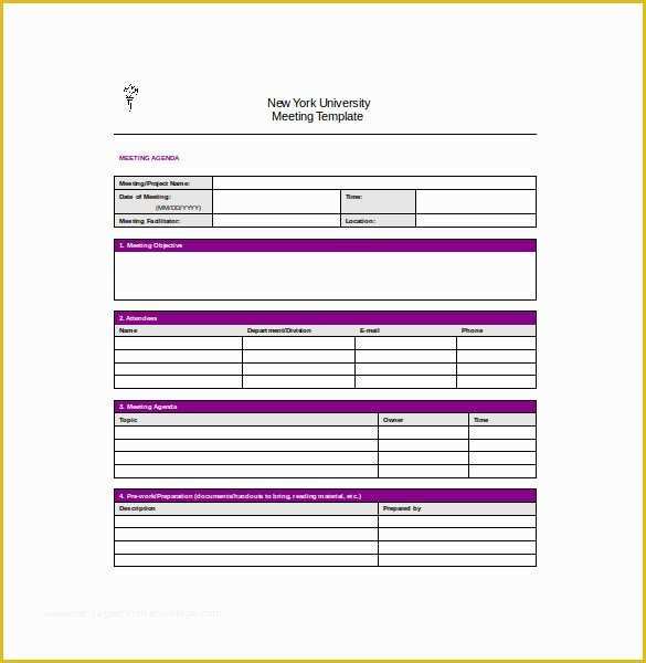 Free Meeting Minutes Template Word Of Meeting Notes Template 28 Free Word Pdf Documents