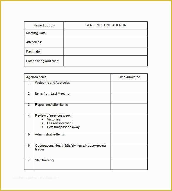 Free Meeting Minutes Template Word Of S Staff Meeting Templates In Word Coloring Page