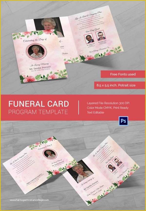 Free Memorial Card Template Of 21 Obituary Card Templates – Free Printable Word Excel