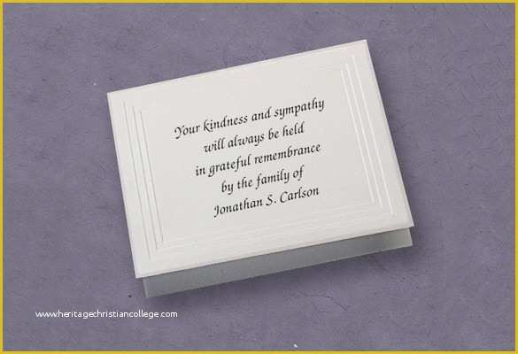 Free Memorial Card Template Of 26 Funeral Thank You Cards Psd Ai Eps