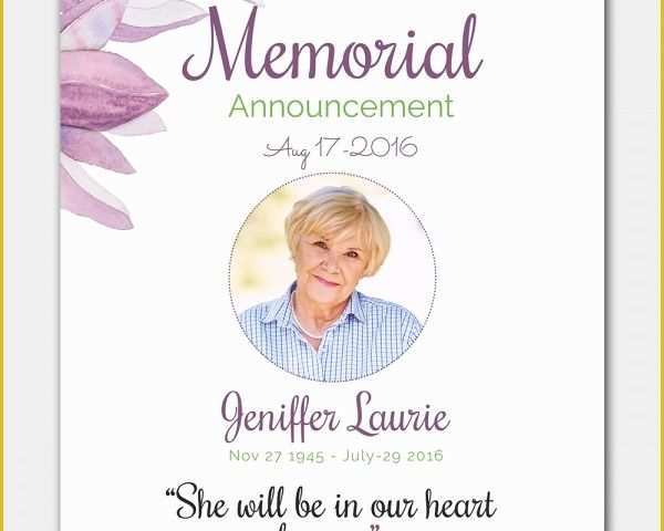 Free Memorial Card Template Of Memorial Invitation Templates Free Templates Resume