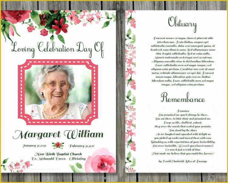 Free Memorial Templates Of Memorial Funeral Card Templates