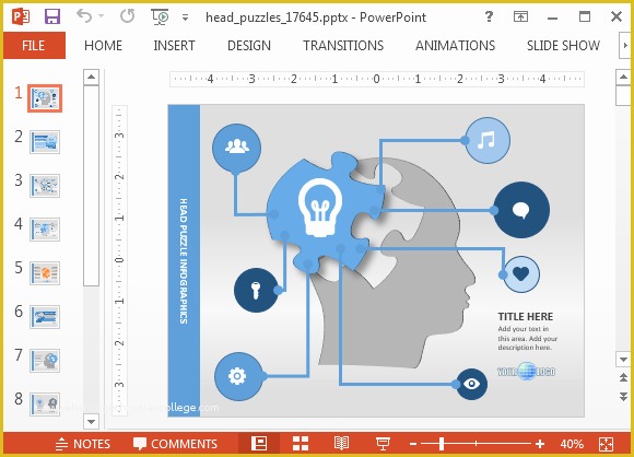 Free Mind Map Template Of Animated Mind Map Powerpoint Template
