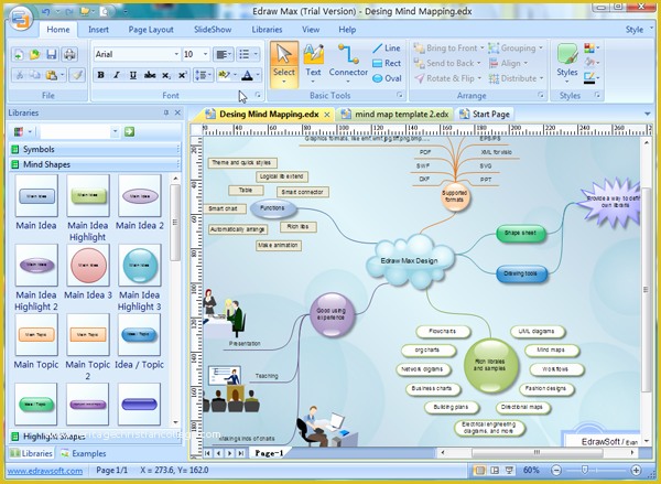 Free Mind Map Template Of Free Mind Map software Edraw Mind Map Freeware