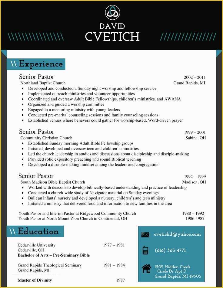 Free Ministry Resume Templates Of 20 Best Medical Resumes Images On Pinterest