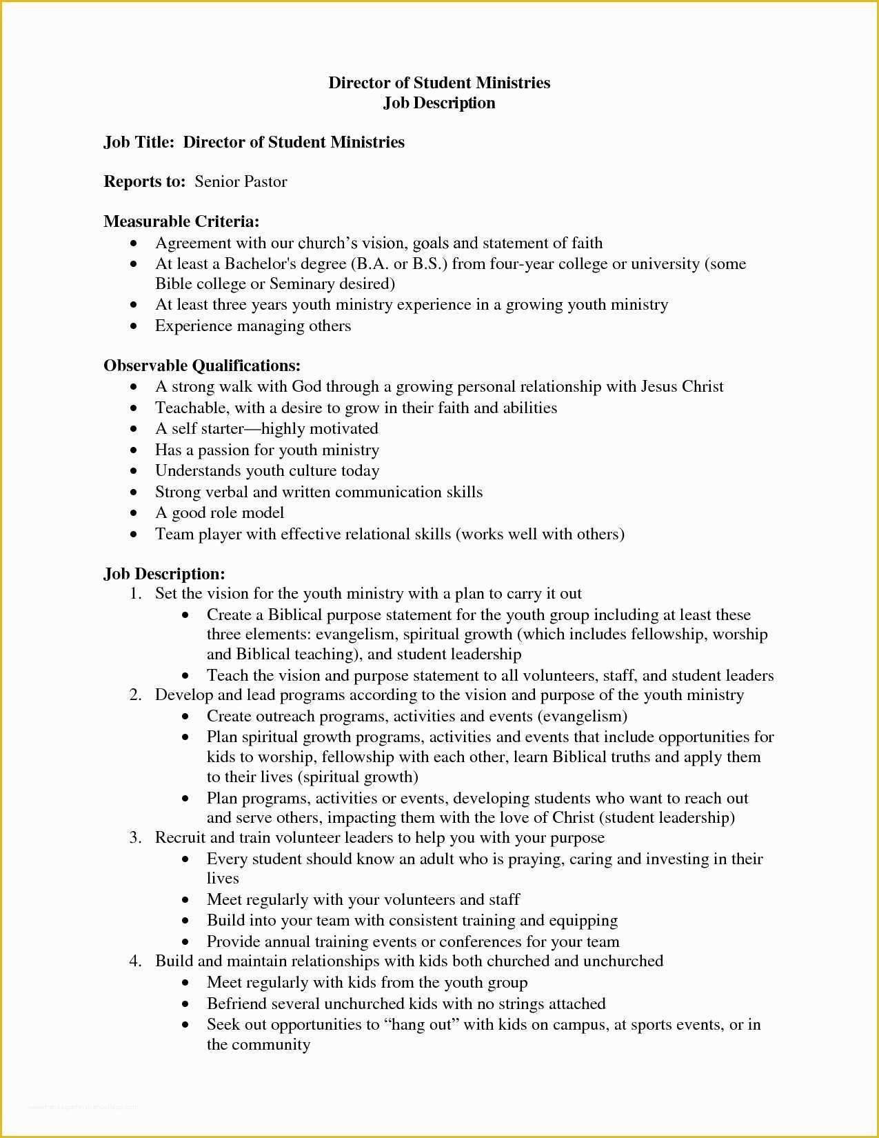 Free Ministry Resume Templates Of 37 Advanced Pastor Resume Sample Ji U – Resume Samples