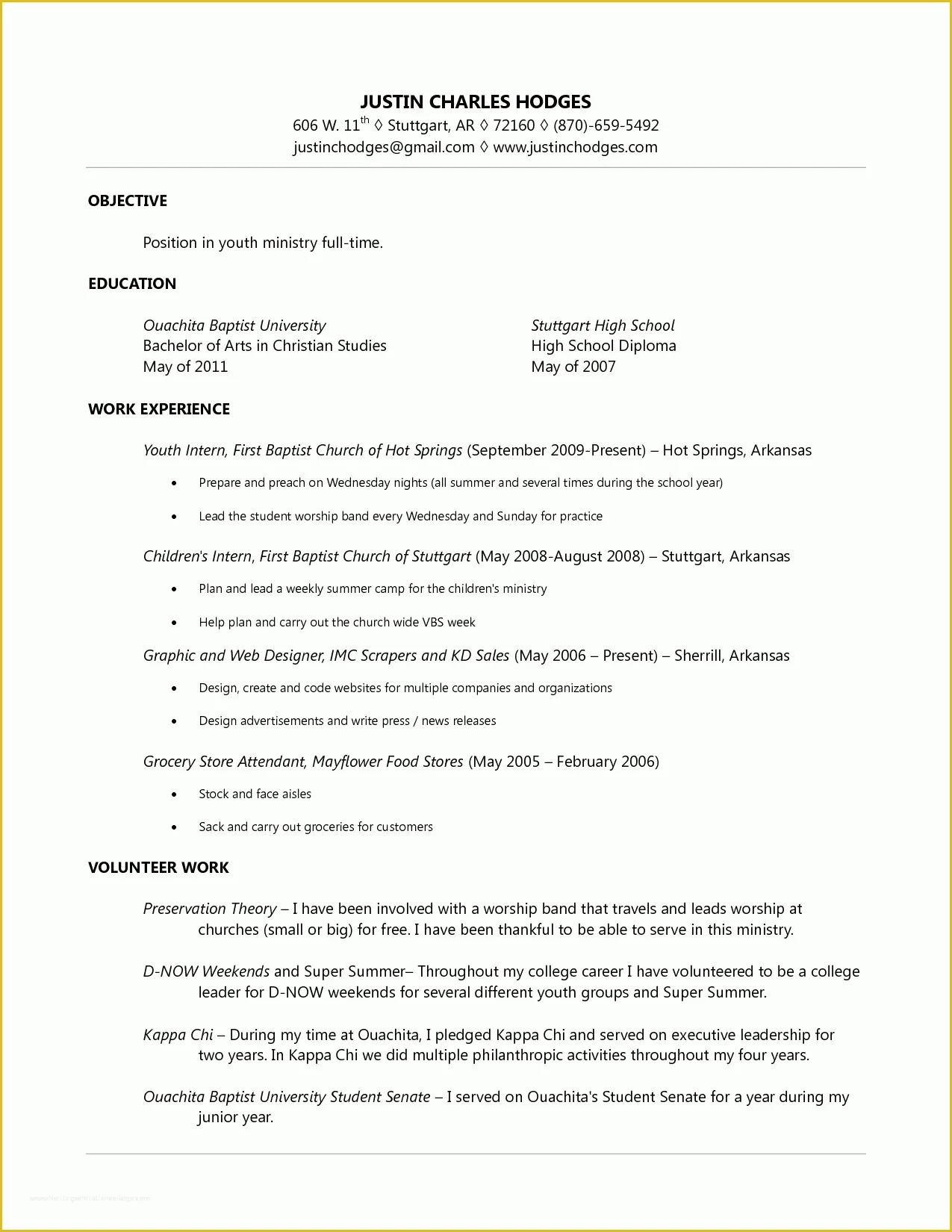 Free Ministry Resume Templates Of Pastor Resume Templates Free Sidemcicek