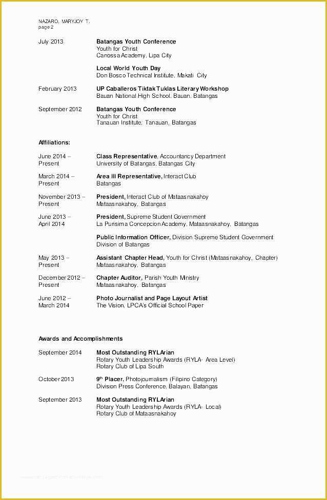 Free Ministry Resume Templates Of Sample Ministry Resume – Anhaeuser