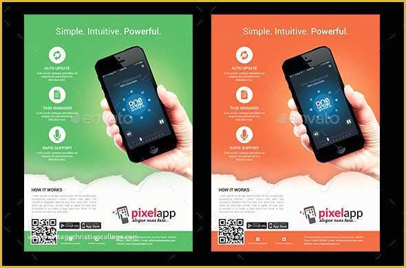 Free Mobile App Templates Of 30 Effective Web & Mobile Apps Flyer Psd Templates – Web
