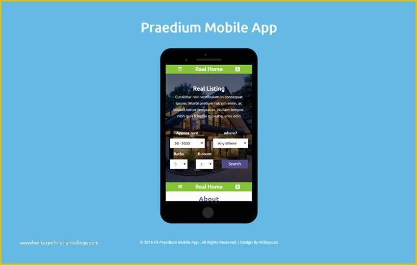Free Mobile App Templates Of Mobile App Website Templates Designs Free