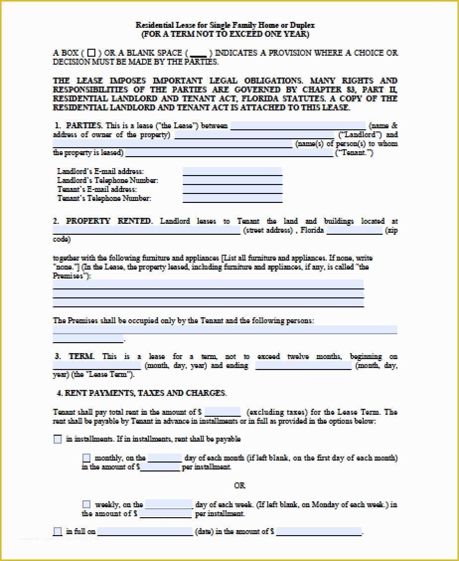 Free Month to Month Rental Agreement Template Of Free Florida Month to Month Lease Agreement Pdf