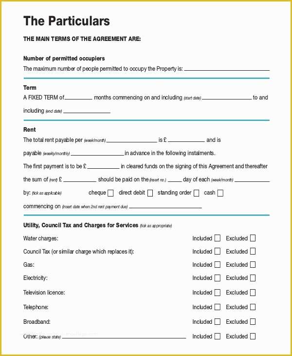 Free Month to Month Rental Agreement Template Of Month to Month Rental Agreement Template – 12 Free Word