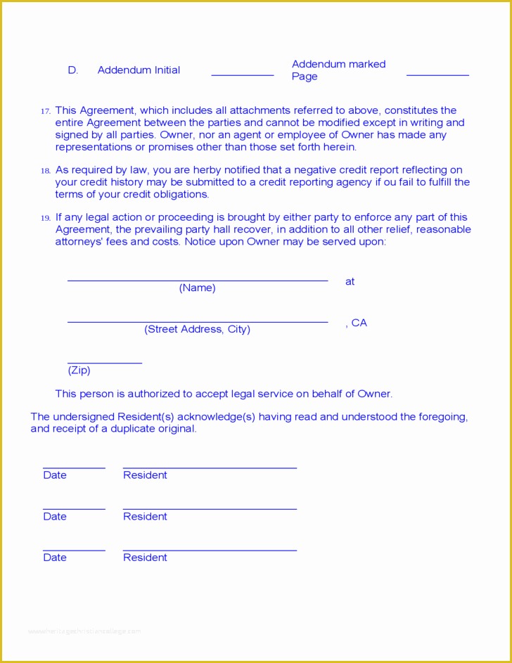 Free Month to Month Rental Agreement Template Of Month to Month Room Rental Agreement Template