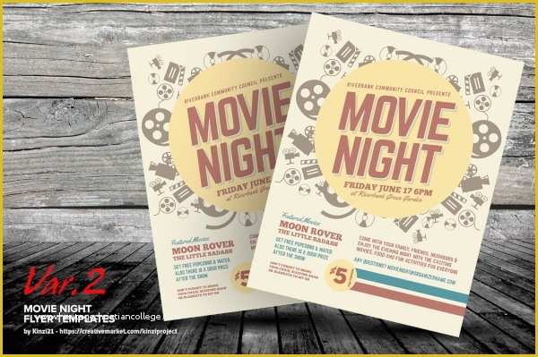 Free Movie Night Flyer Template Of 17 Movie Flyers