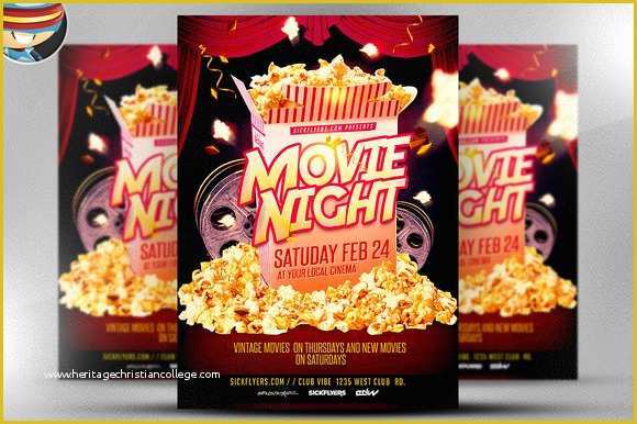 Free Movie Night Flyer Template Of A Collection Of Templates for Shop