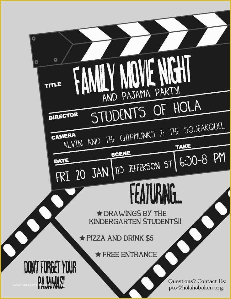 Free Movie Night Flyer Template Of Flyers are A Great Way to Promote Your Movie Night Send
