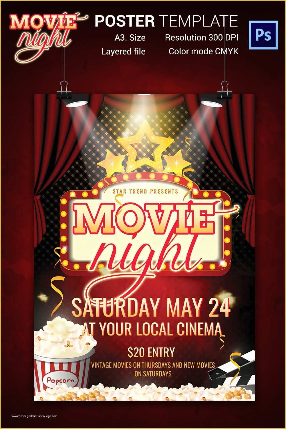 Free Movie Night Flyer Template Of Movie Night Flyer Template 25 Free Jpg Psd format