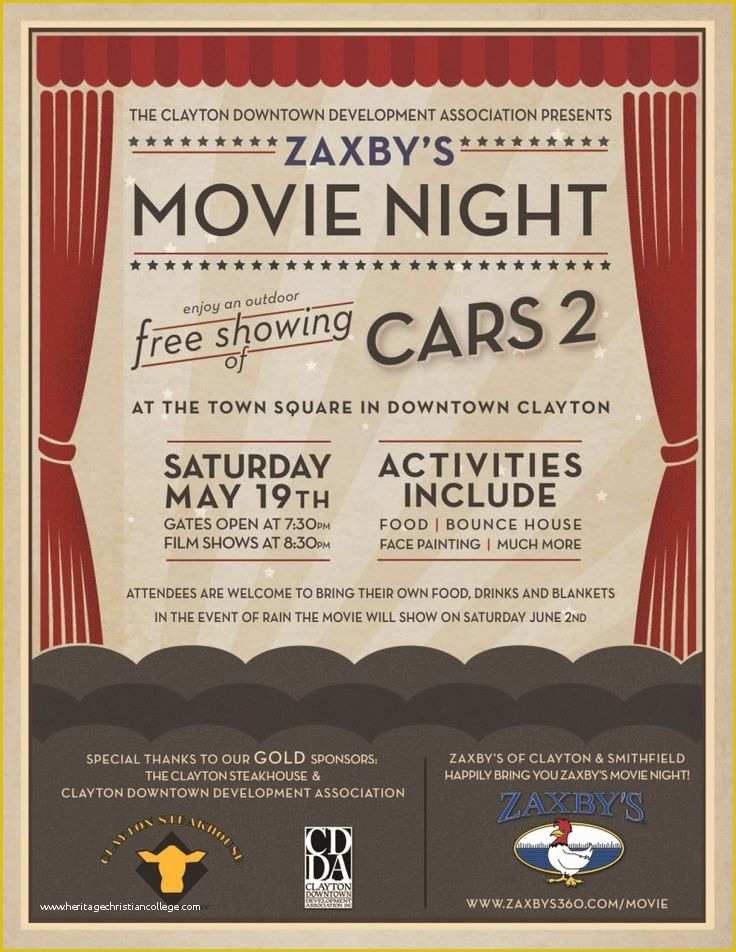 Free Movie Night Flyer Template Of Movie Night Poster Google Search