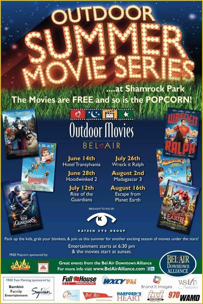 Free Movie Night Flyer Template Of Outdoor Movie Night Flyer Template