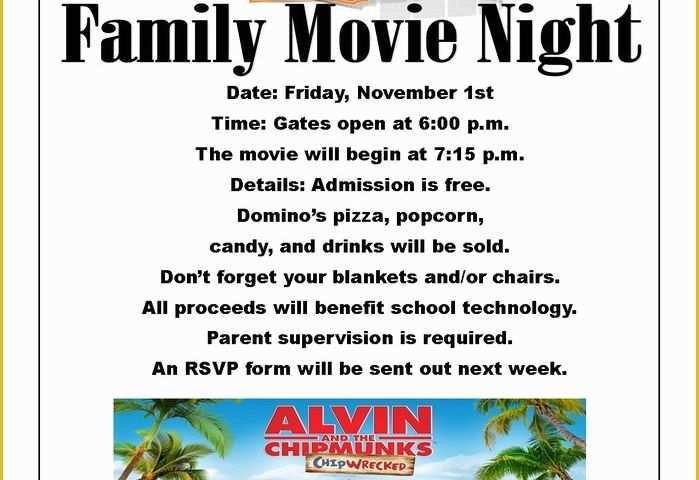 Free Movie Night Flyer Template Of Outdoor Movie Night Flyer Template