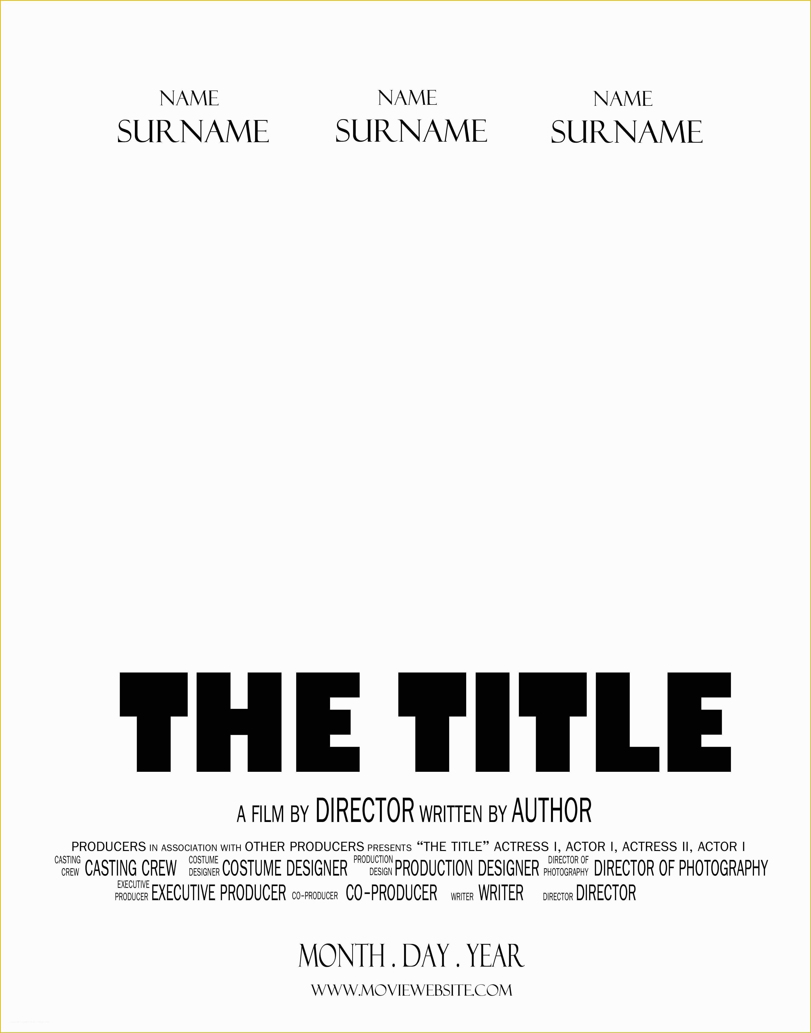 Free Movie Poster Template Of 28 Of Movie Poster Template for Microsoft Word