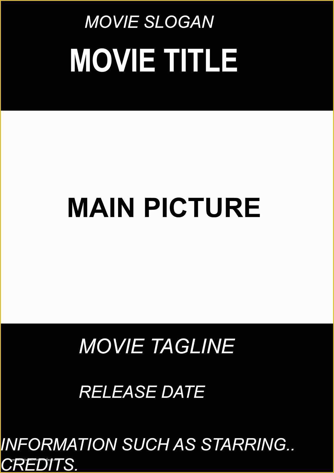 Free Movie Poster Template Of A2 Advanced Portfolio Ancillary Project Movie Poster