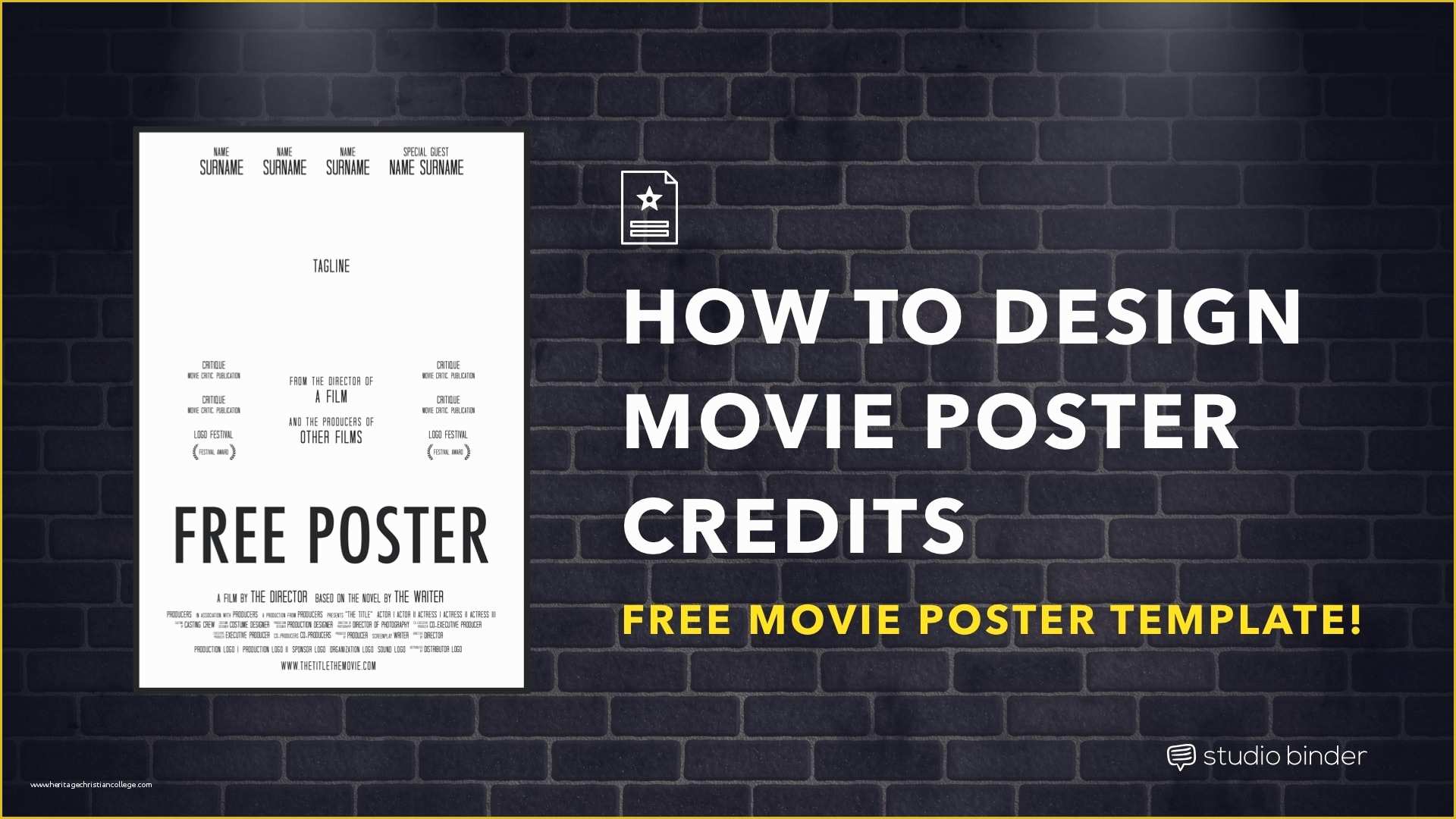 Free Movie Poster Template Of How to Make A Movie Poster [free Movie Poster Credits