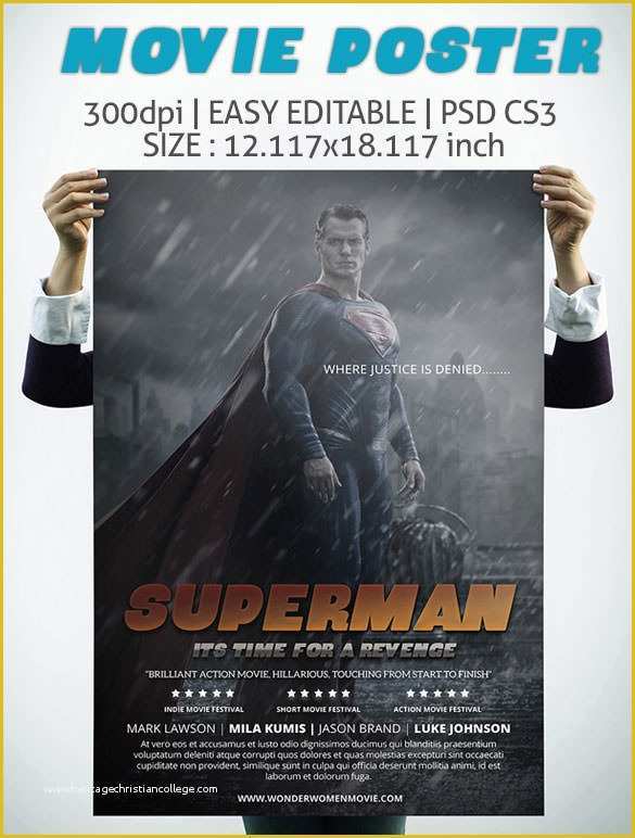 Free Movie Poster Template Of Movie Poster Templates 26 Free Psd format Download