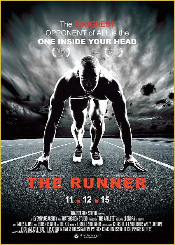 Free Movie Poster Template Of Photoshop Movie Poster Psd Files the Runner Movie Poster