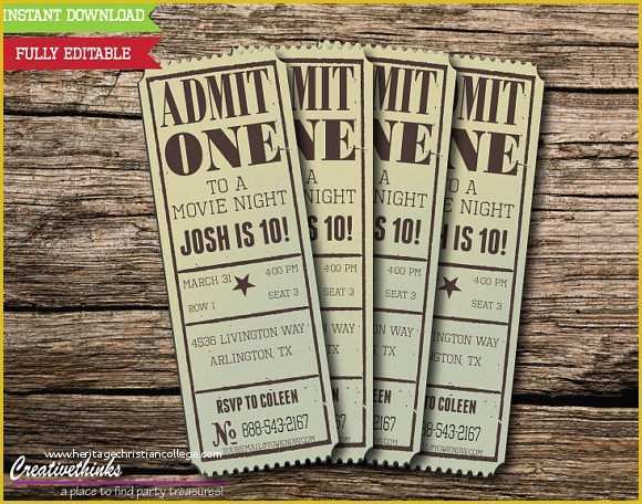 Free Movie Ticket Template Of 11 Sample Amazing Movie Ticket Templates to Download