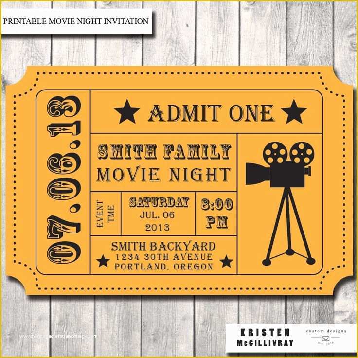 Free Movie Ticket Template Of Best 25 Movie Ticket Template Ideas On Pinterest